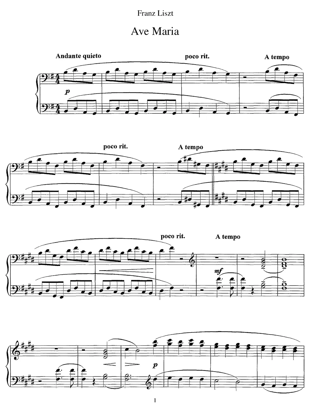 Ave Maria IV - Page 1