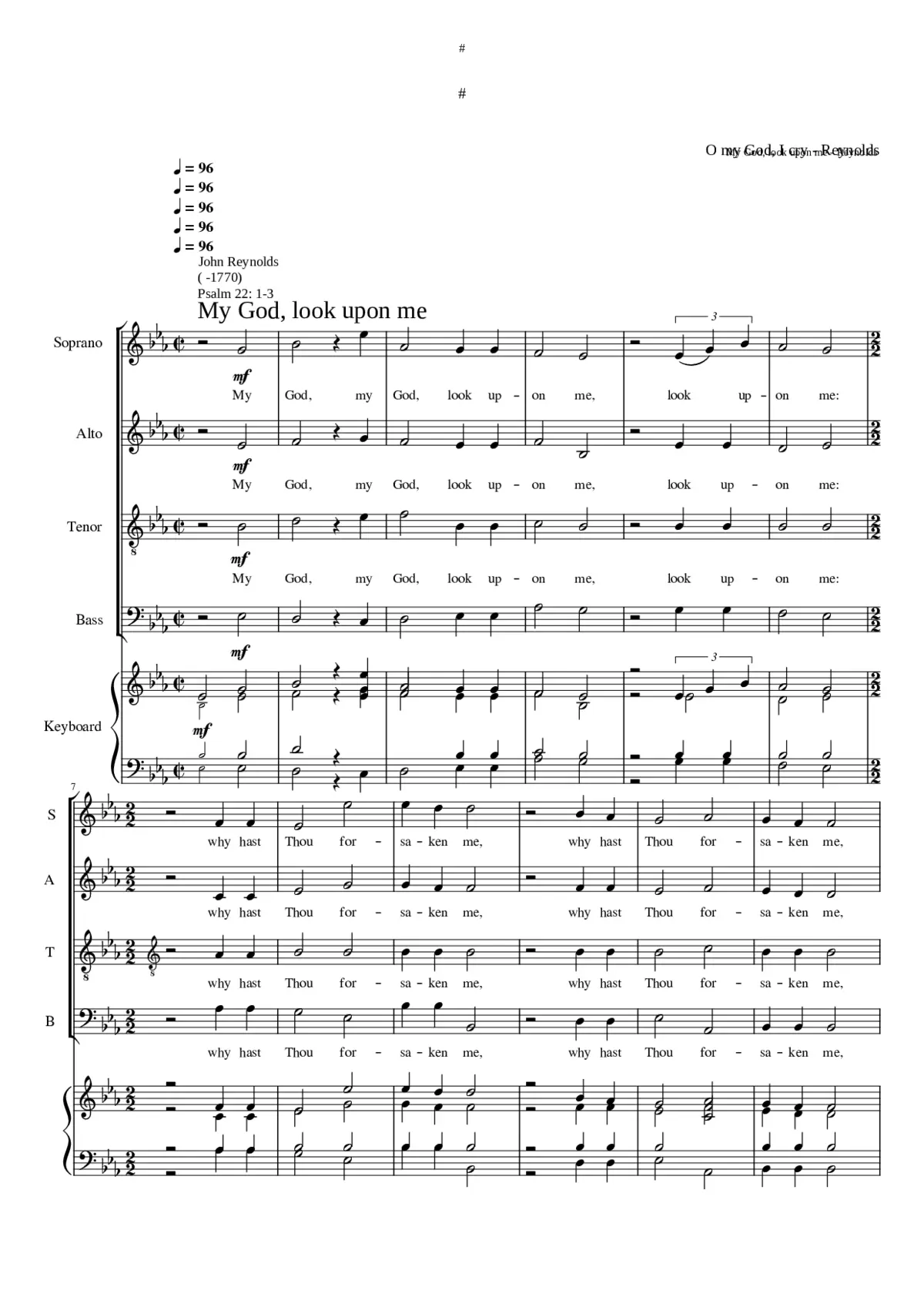 My God look upon me - Page 1