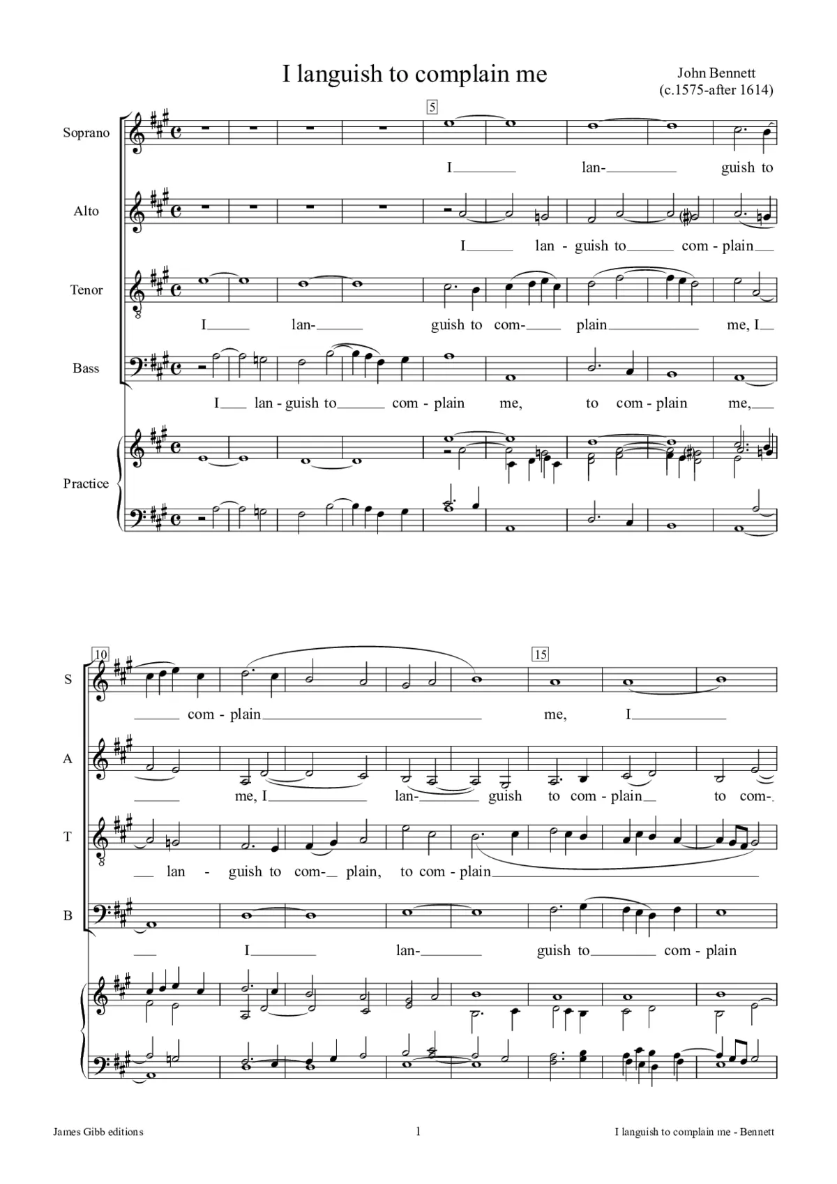 I languish to complain me - Page 1