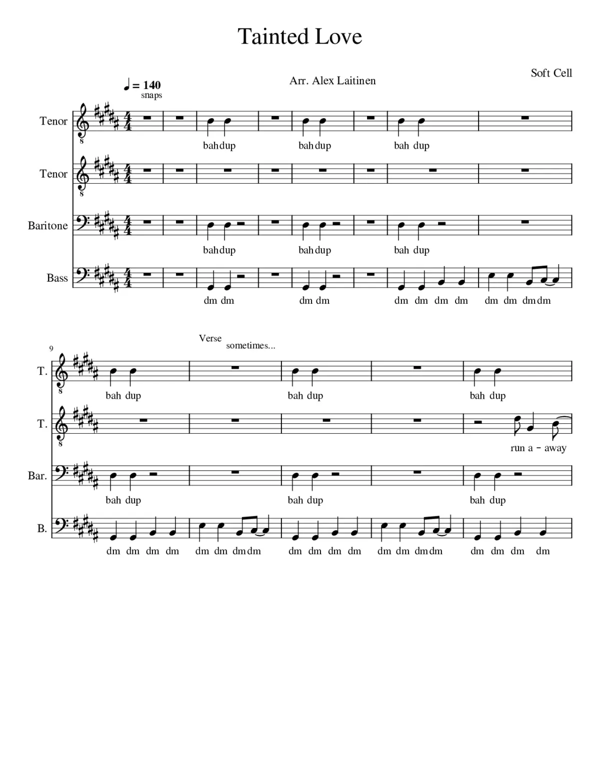 tainted love - Page 1