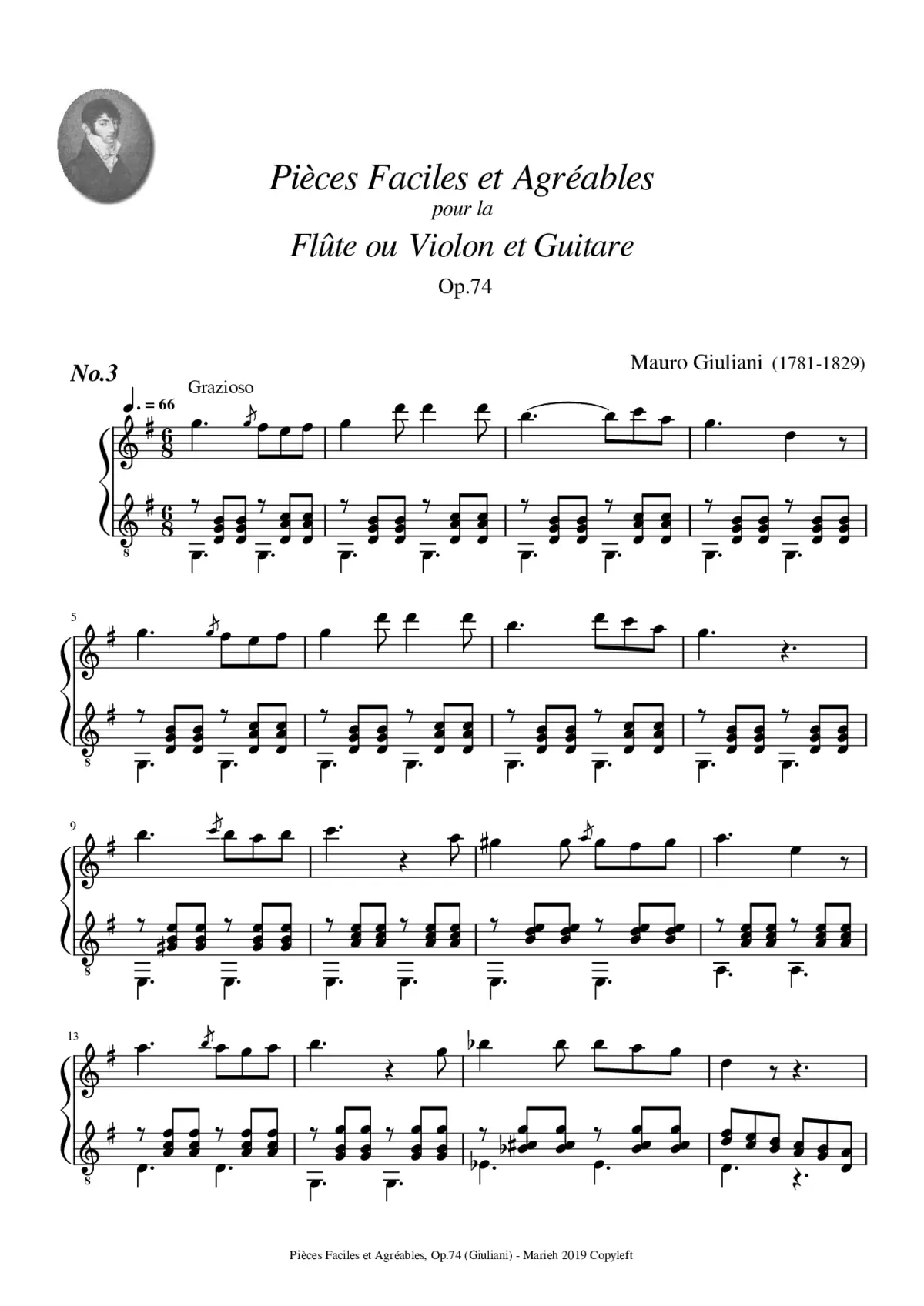 16 Pièces faciles et agréables Op.74 - Page 1