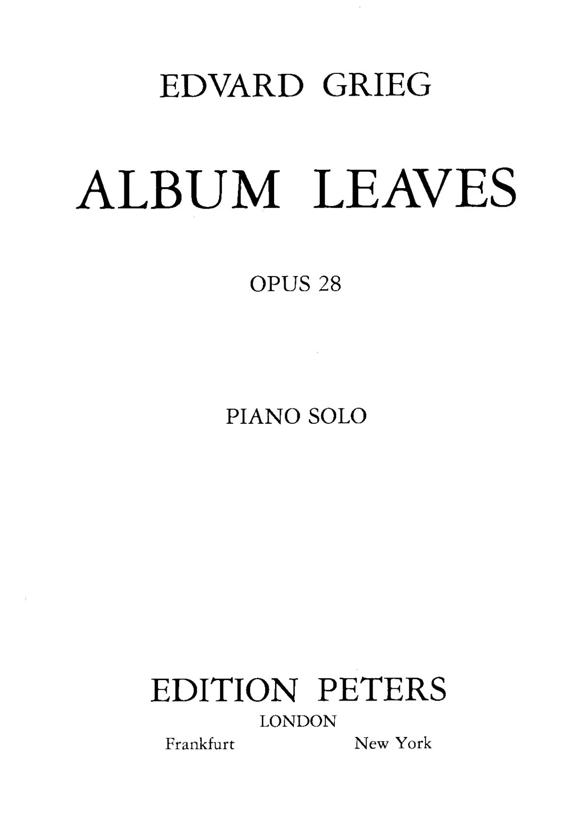 4 Album Leaves - Page 1