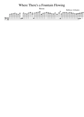 Where There's a Fountain Flowing