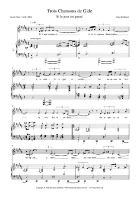 Trois Chansons de Gide