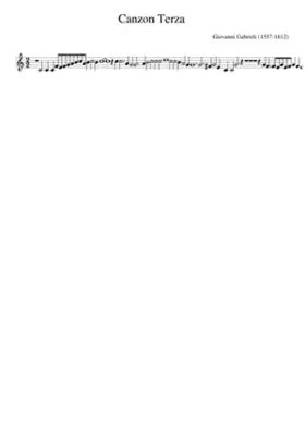 Canzon Terza