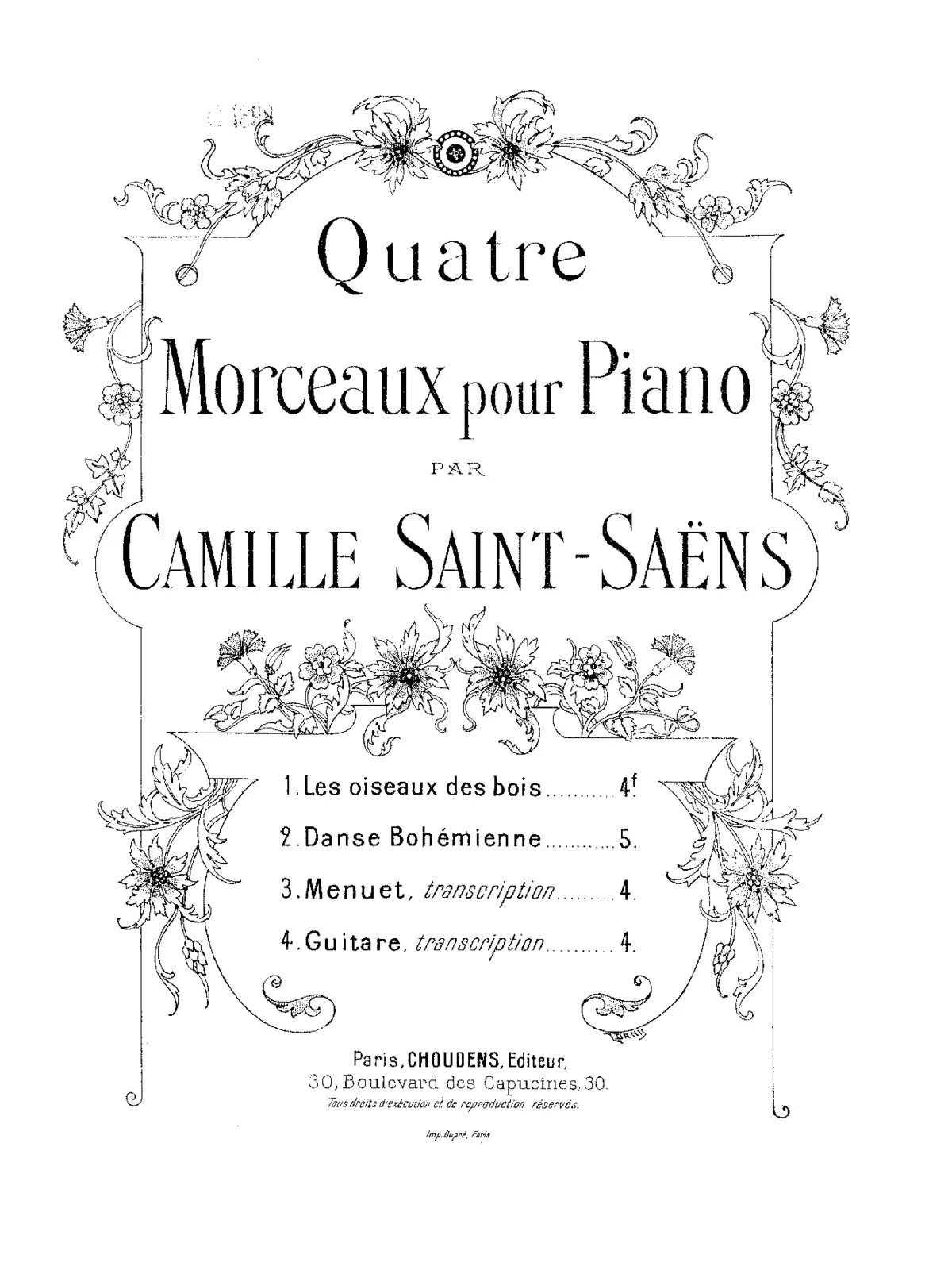 4 Pieces for Piano - Page 1