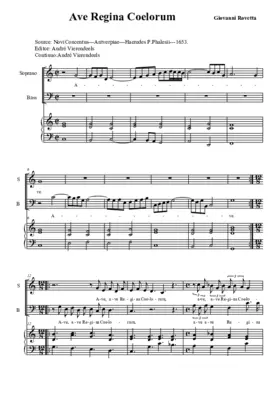 Ave Regina coelorum I