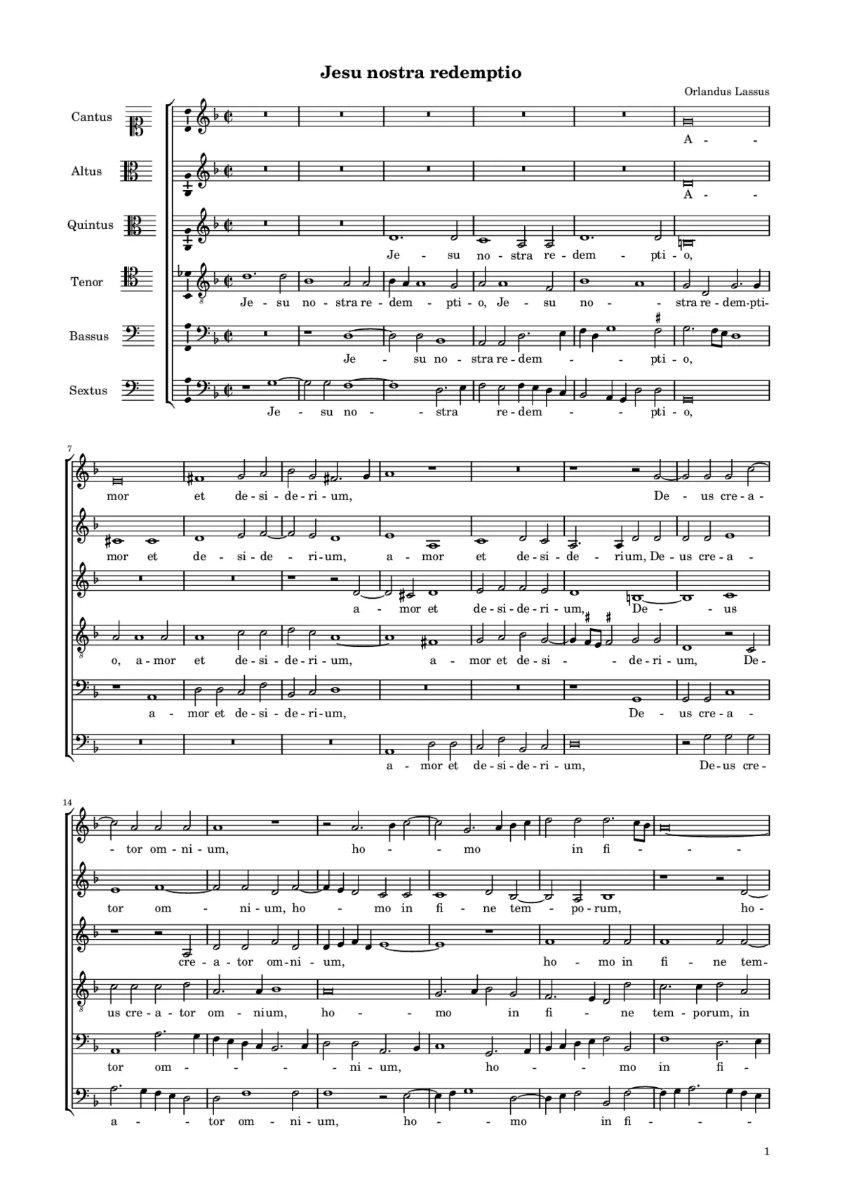 Jesu nostra redemptio - Page 1