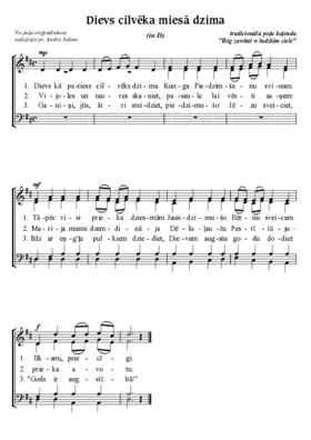 Dievs cilvēka miesā dzima (Bóg zawitał w ludzkim ciele)