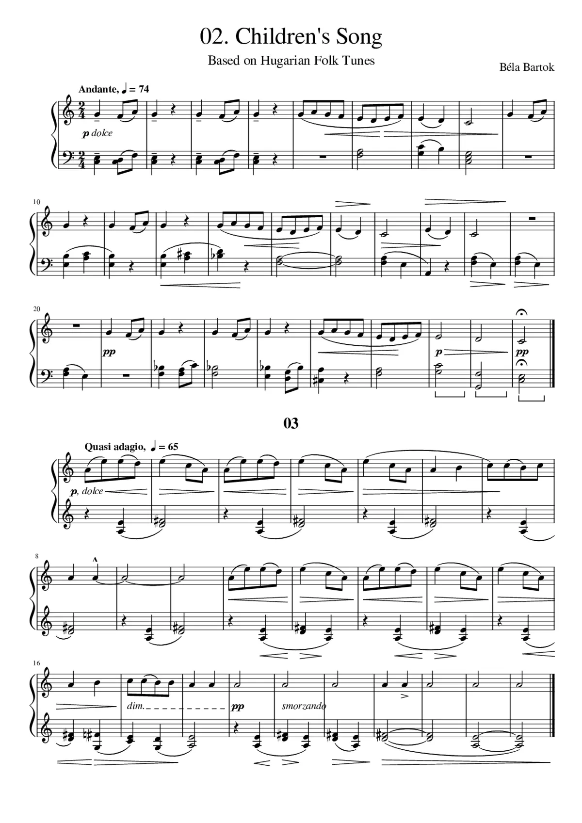 For Children Sz.42 - Page 1