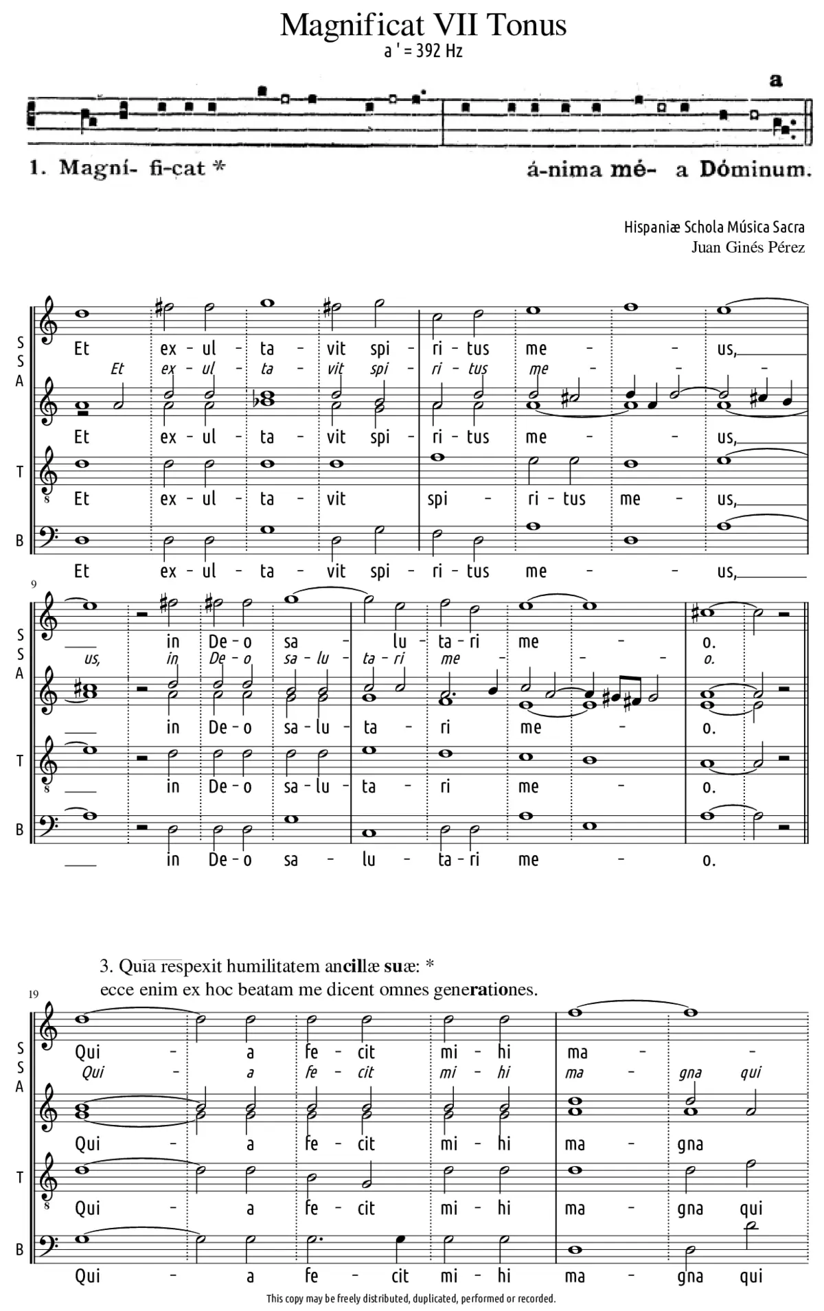 Magnificat - Page 1