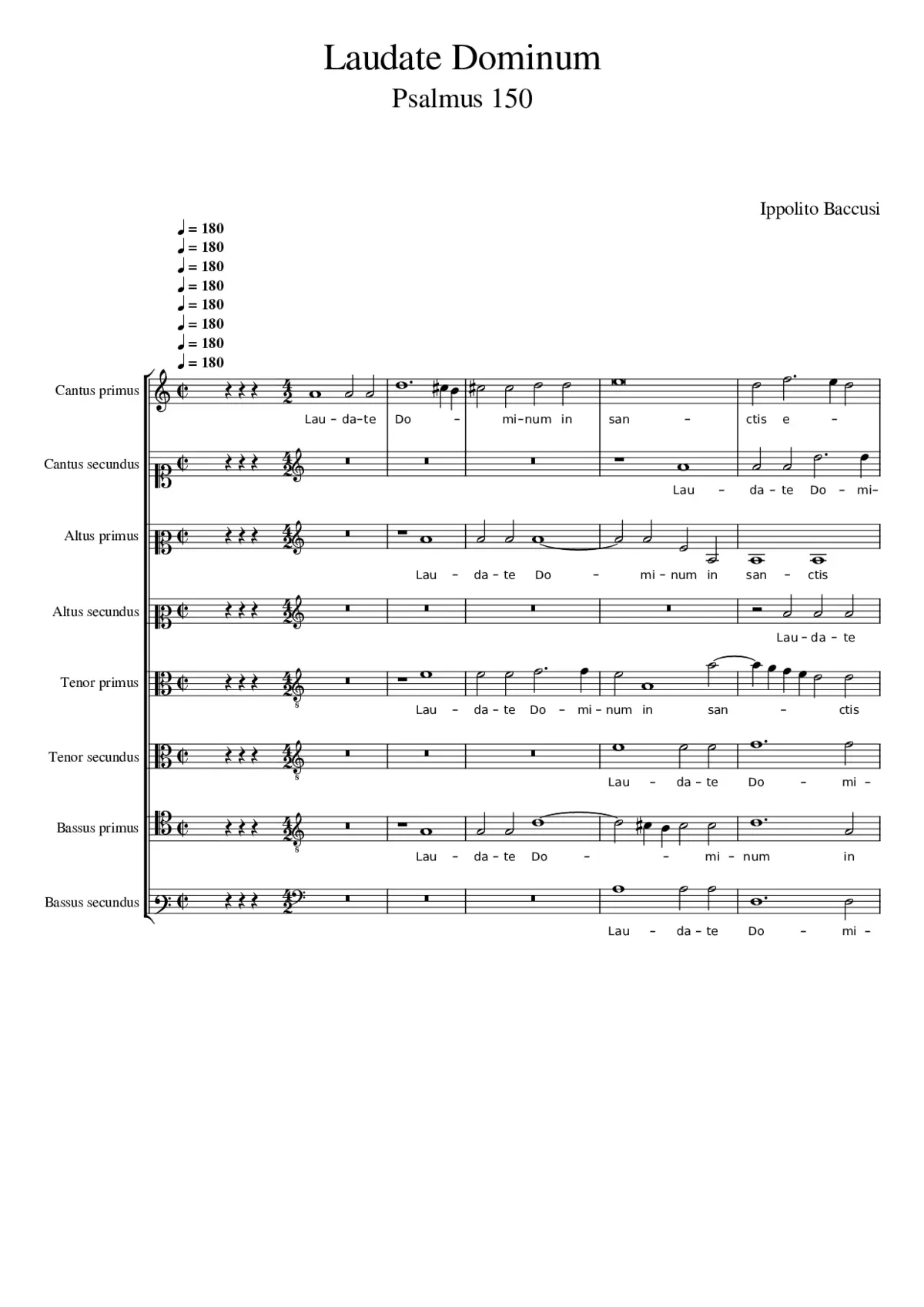 Laudate Dominum in sanctis eius - Page 1
