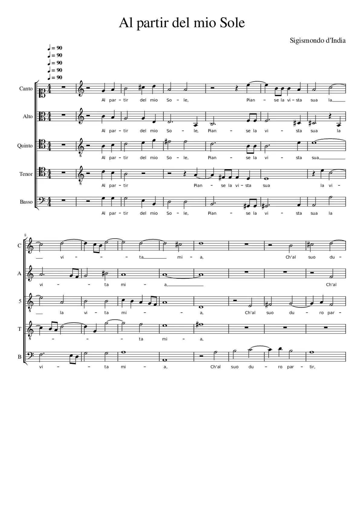 Al partir del mio Sole - Page 1