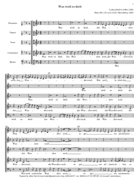 Was wird es doch des Wunders noch a 5