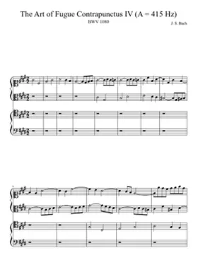 Die Kunst der Fuge BWV 1080