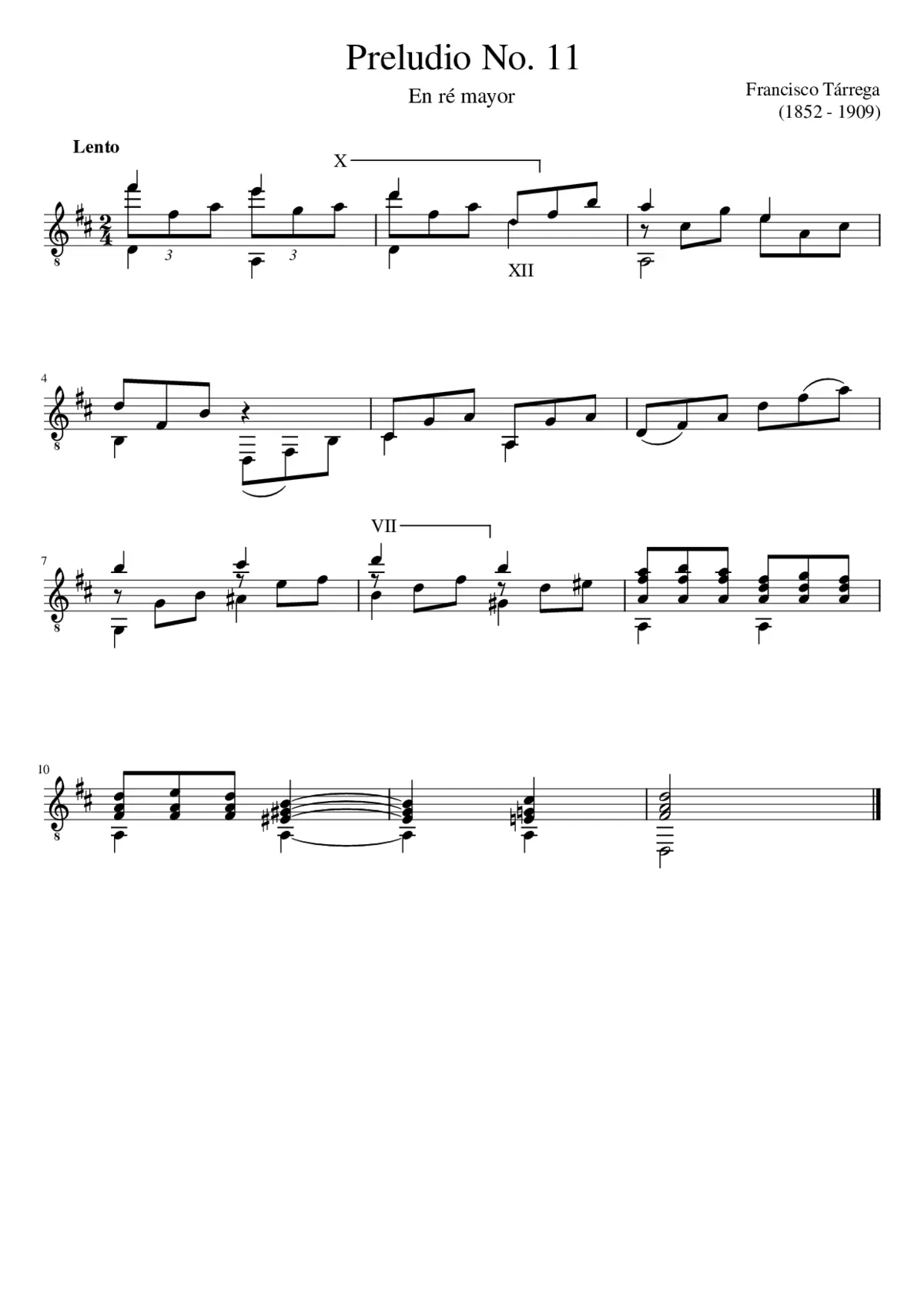 Preludio No. 11 - Page 1