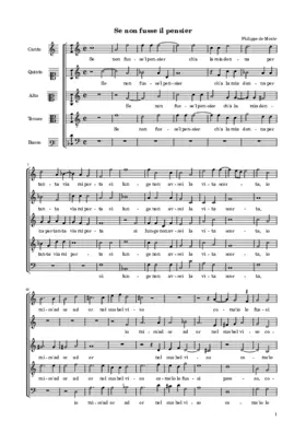 Se non fusse il pensier