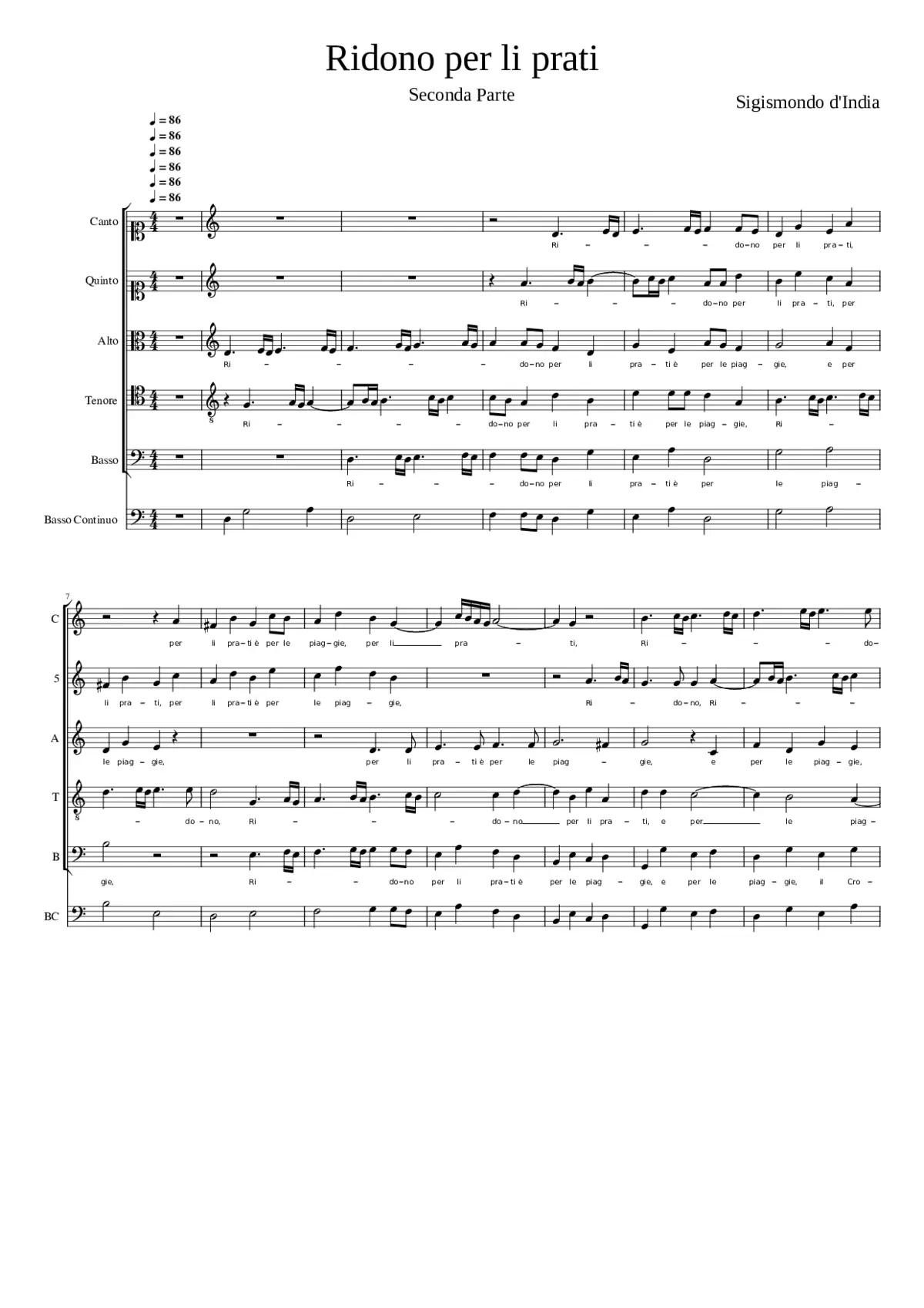 Ridono per li prati - Page 1