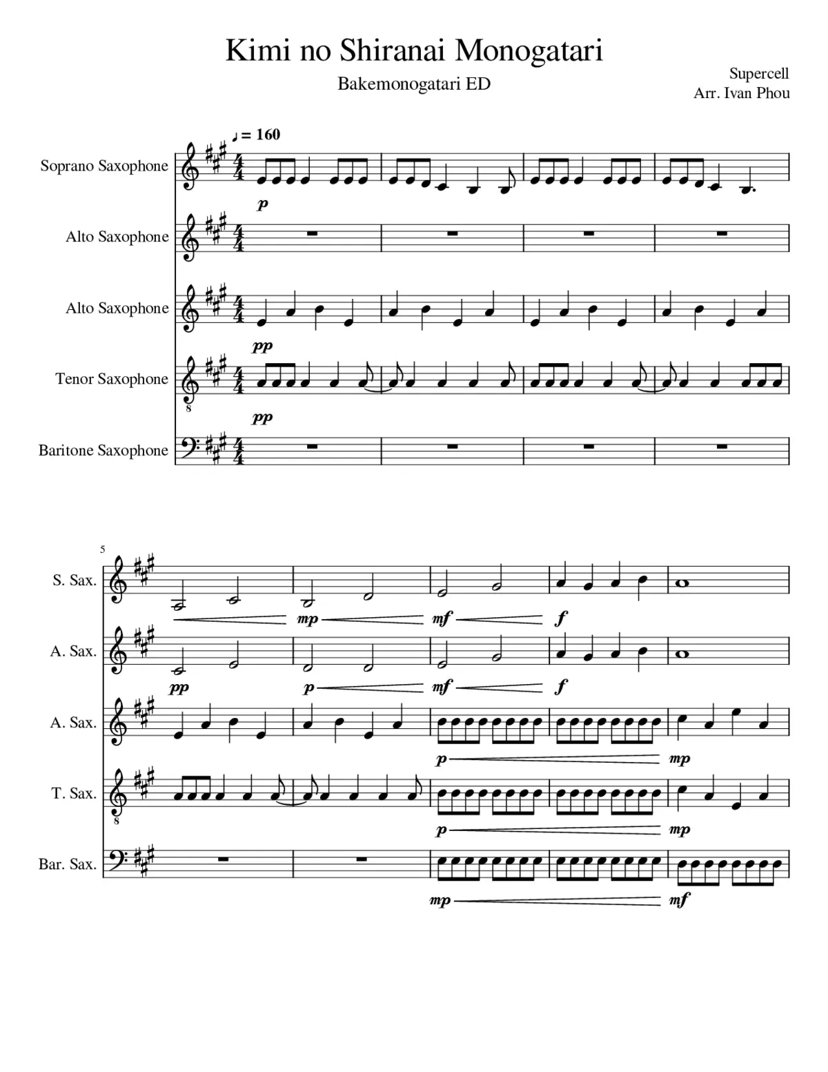 kimi no shiranai monogatari - Page 1