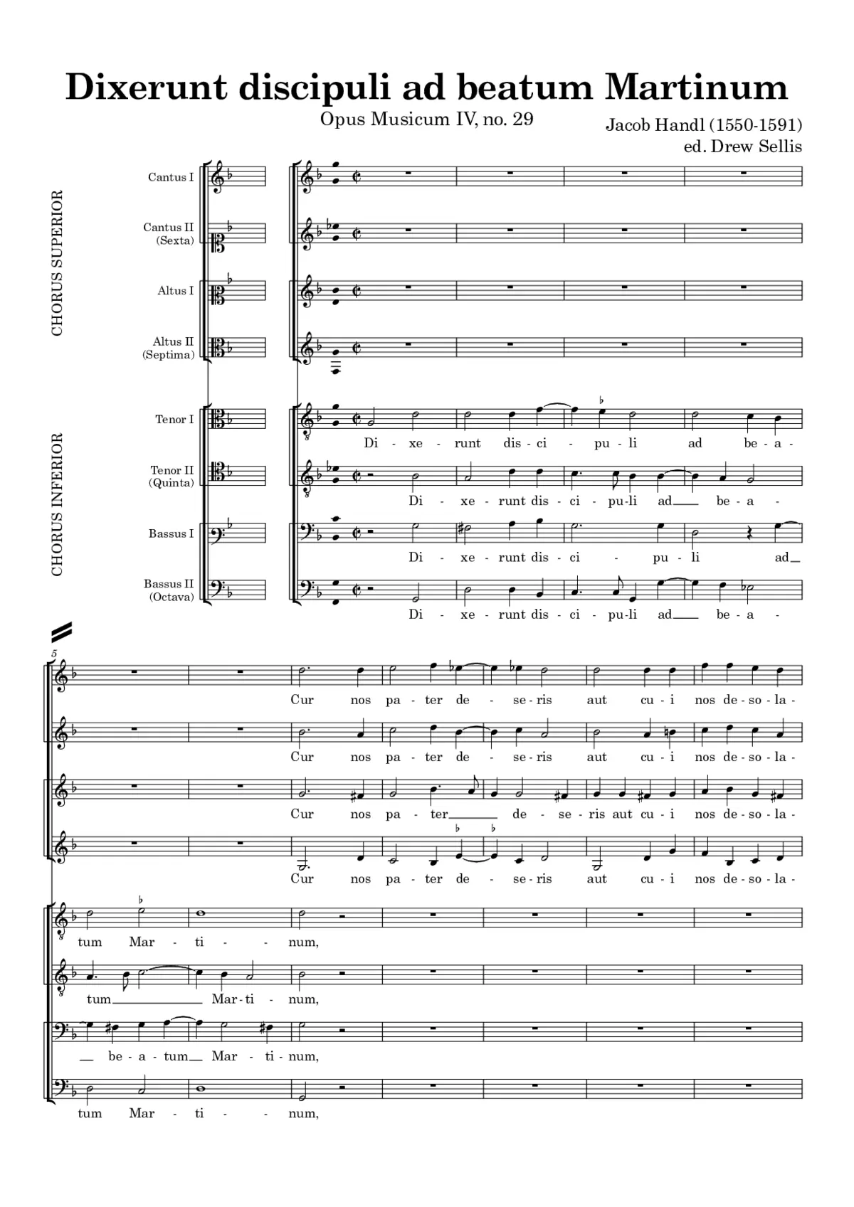 Dixerunt discipuli ad beatum Martinum - Page 1