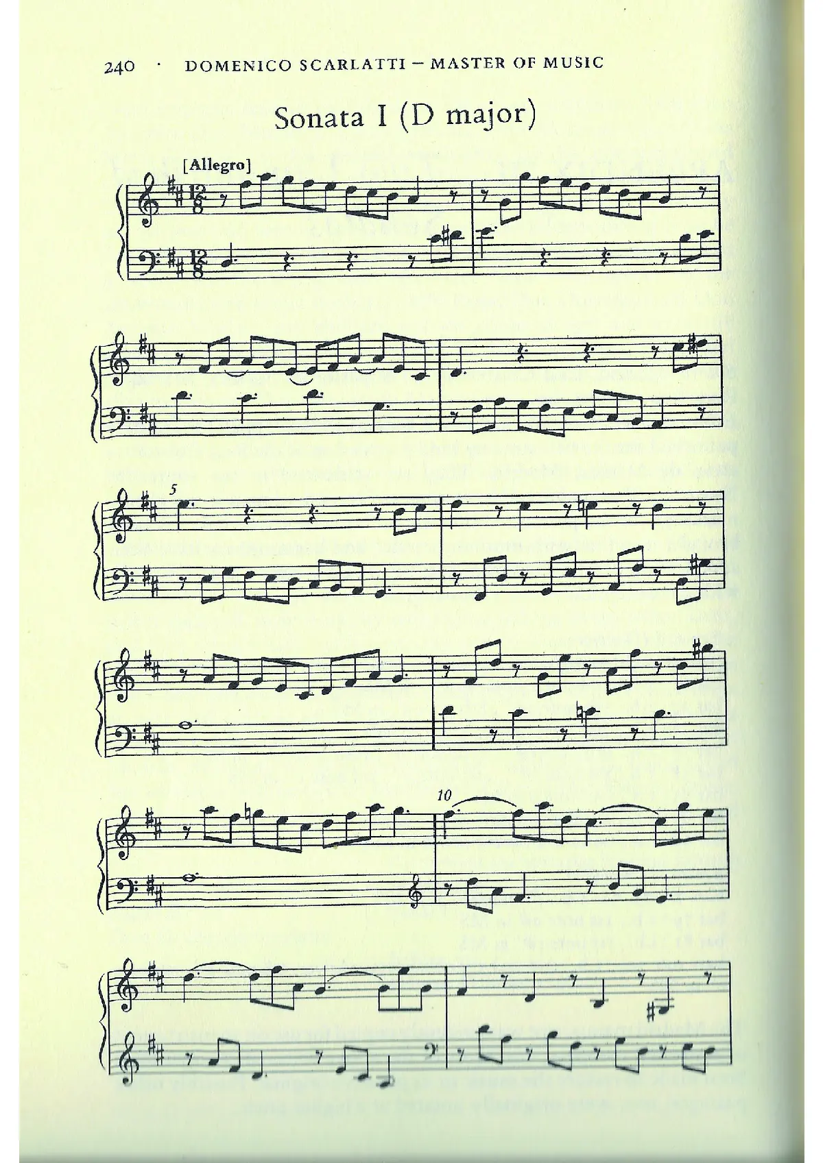 Keyboard Sonata in D major - Page 1