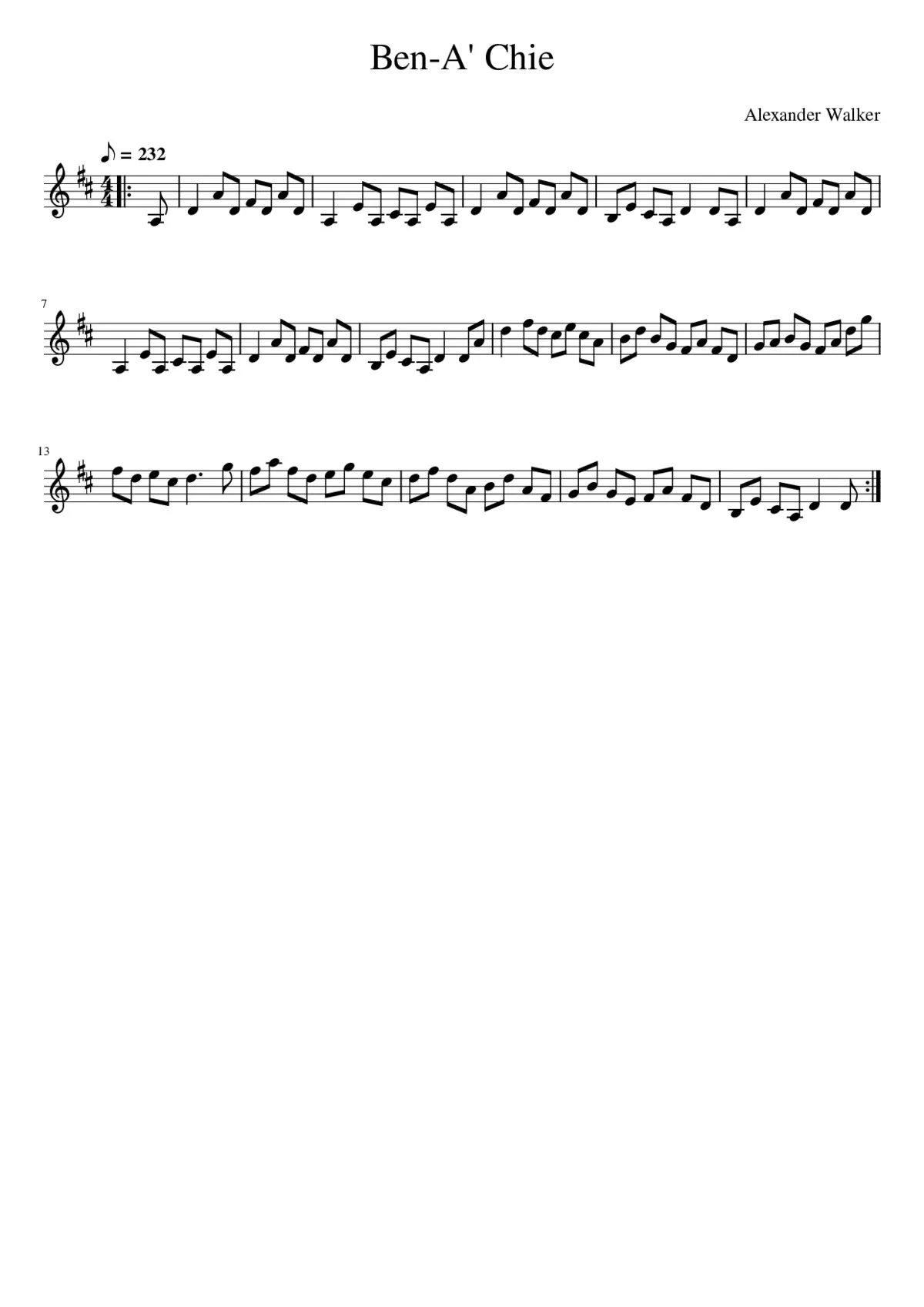 Ben-A' Chie - Page 1