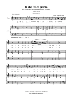 O che felice giorno