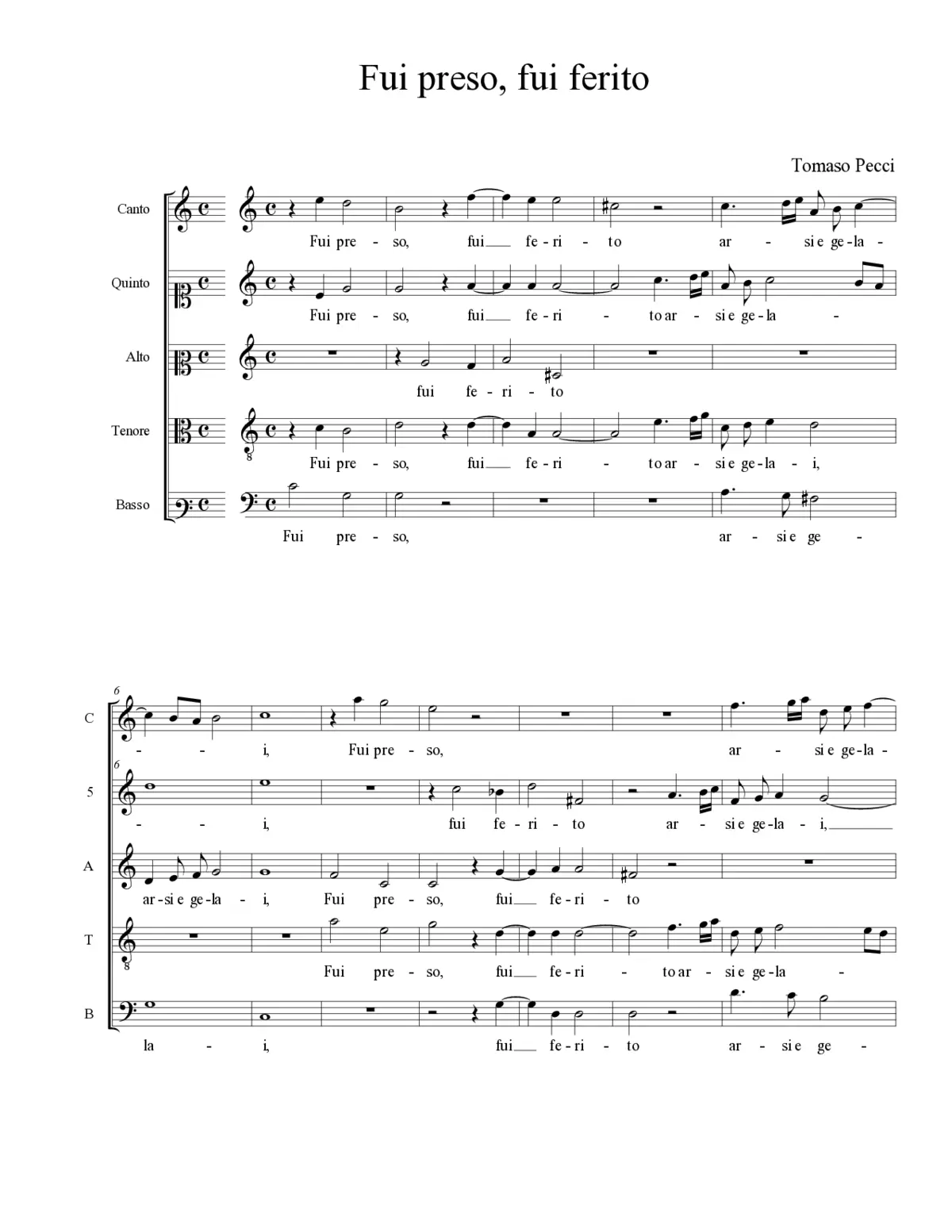 Fui preso, fui ferito - Page 1