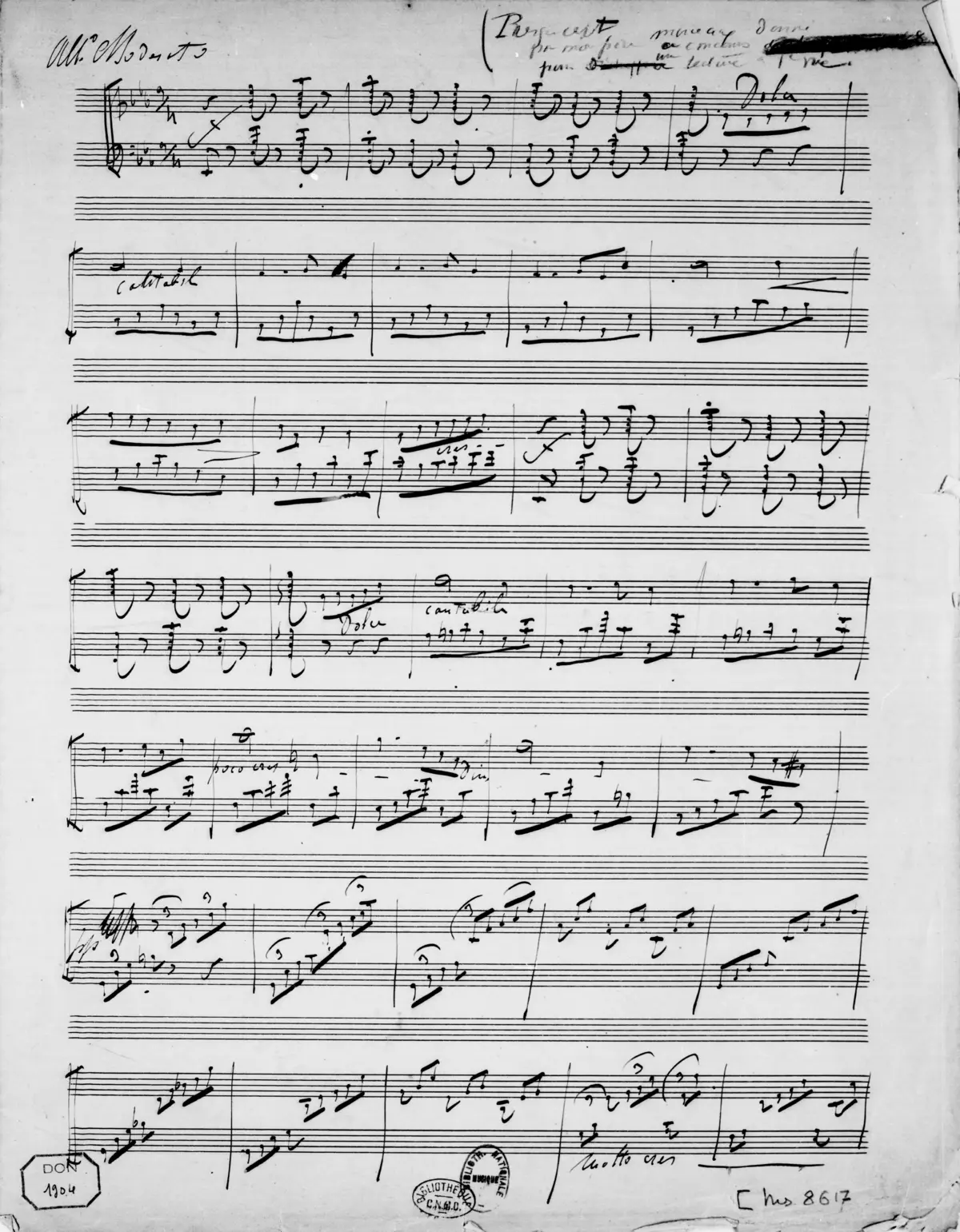 Morceau de lecture à vue - Page 1