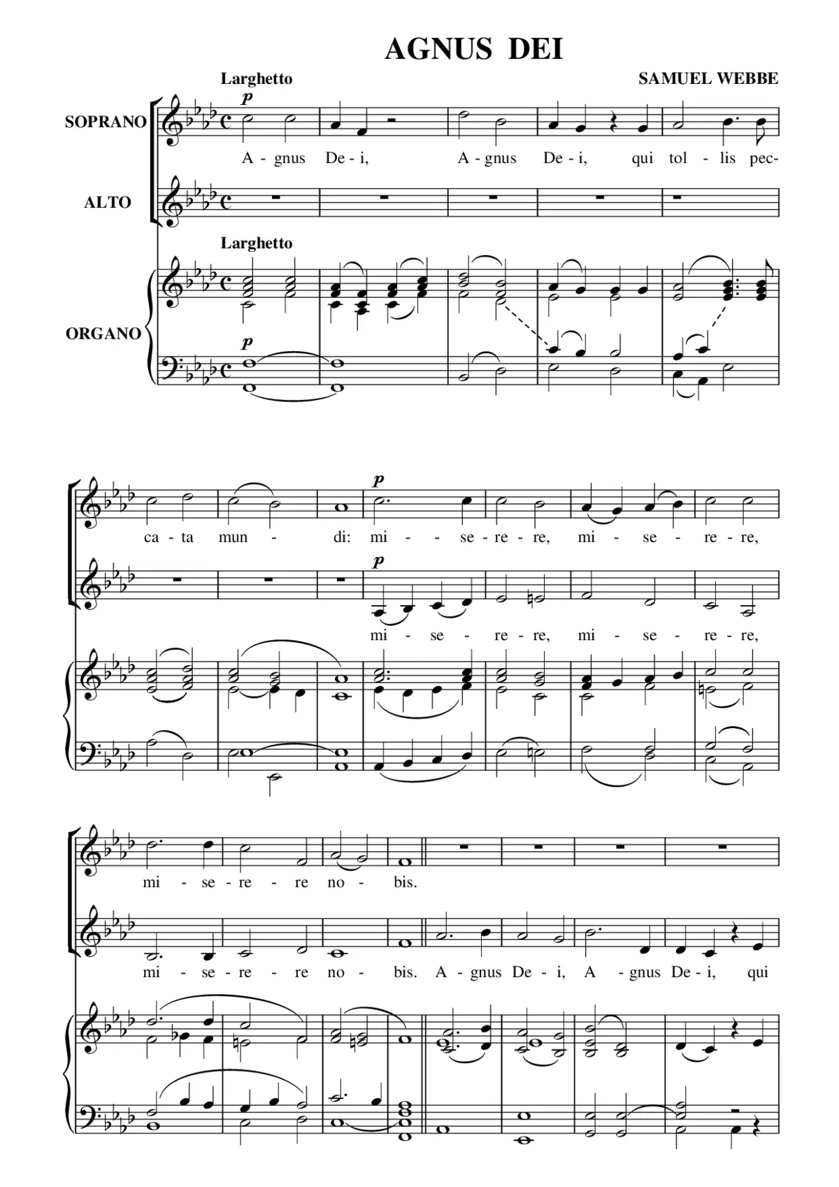 Agnus Dei - Page 1