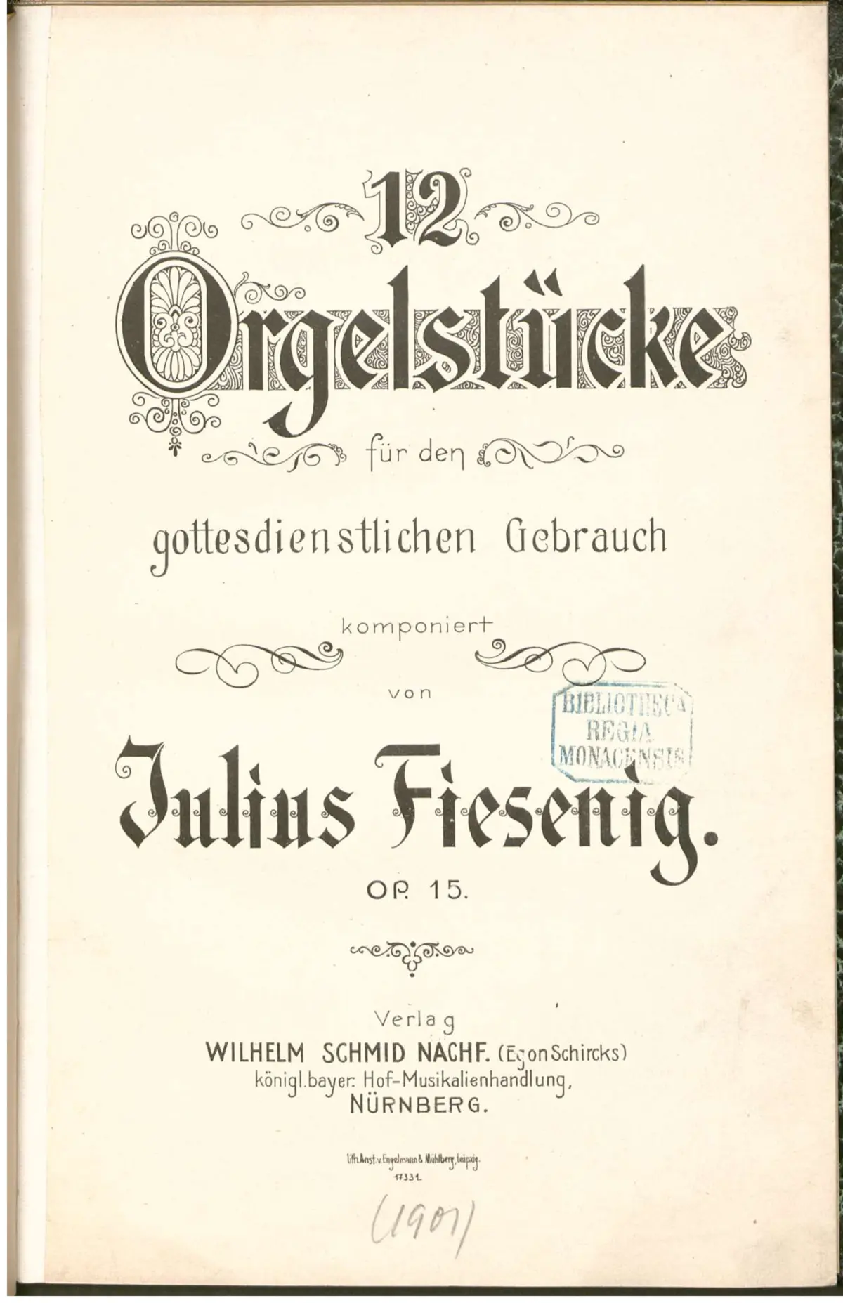 12 Orgelstücke - Page 1