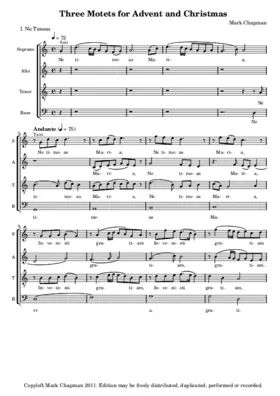 Three Motets for Advent and Christmas