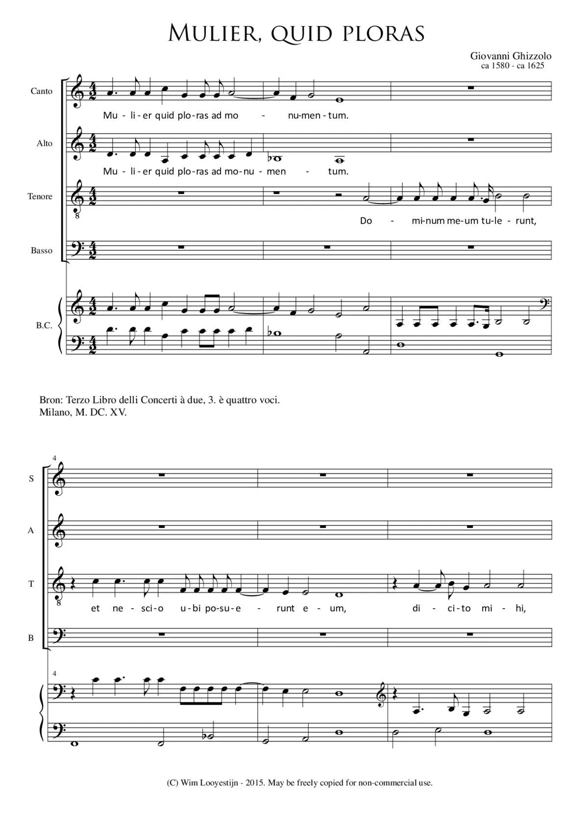 Mulier quid ploras - Page 1