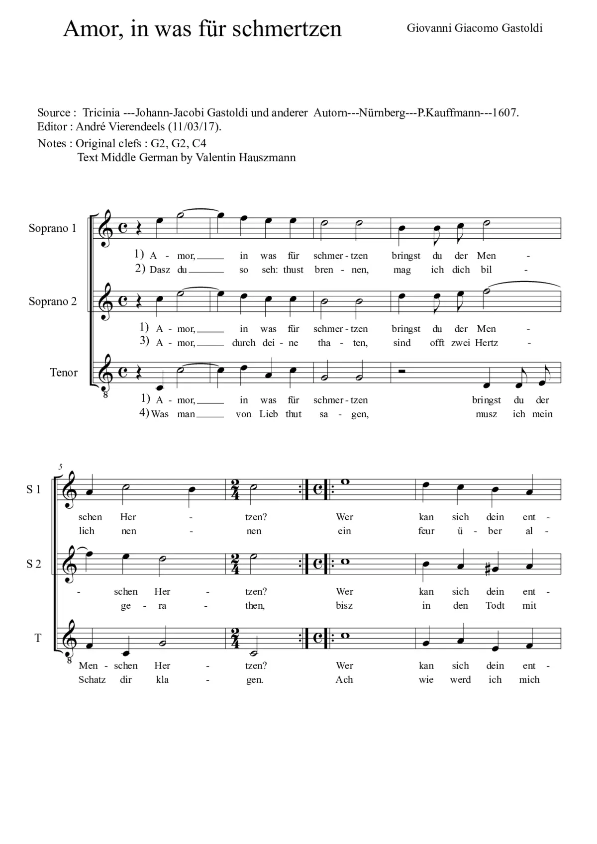Amor, in was für Schmertzen - Page 1
