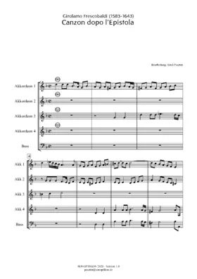 Canzon dopo l’Epistola
