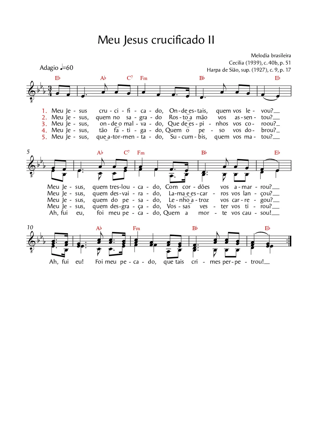 Meu Jesus crucificado II - Page 1