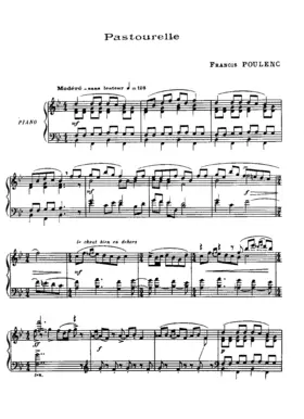 Pastourelle (extrait de l’œuvre collective “l’Eventail de Jeanne”, ballet en un acte)