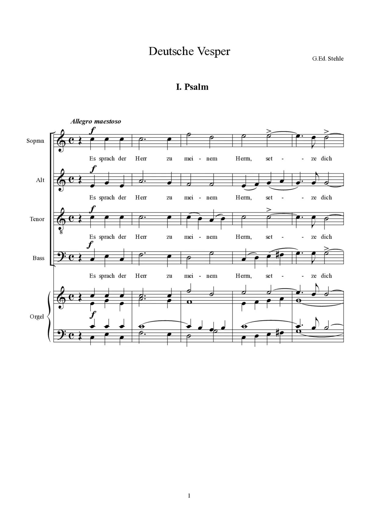 Deutsche Vesper - Page 1