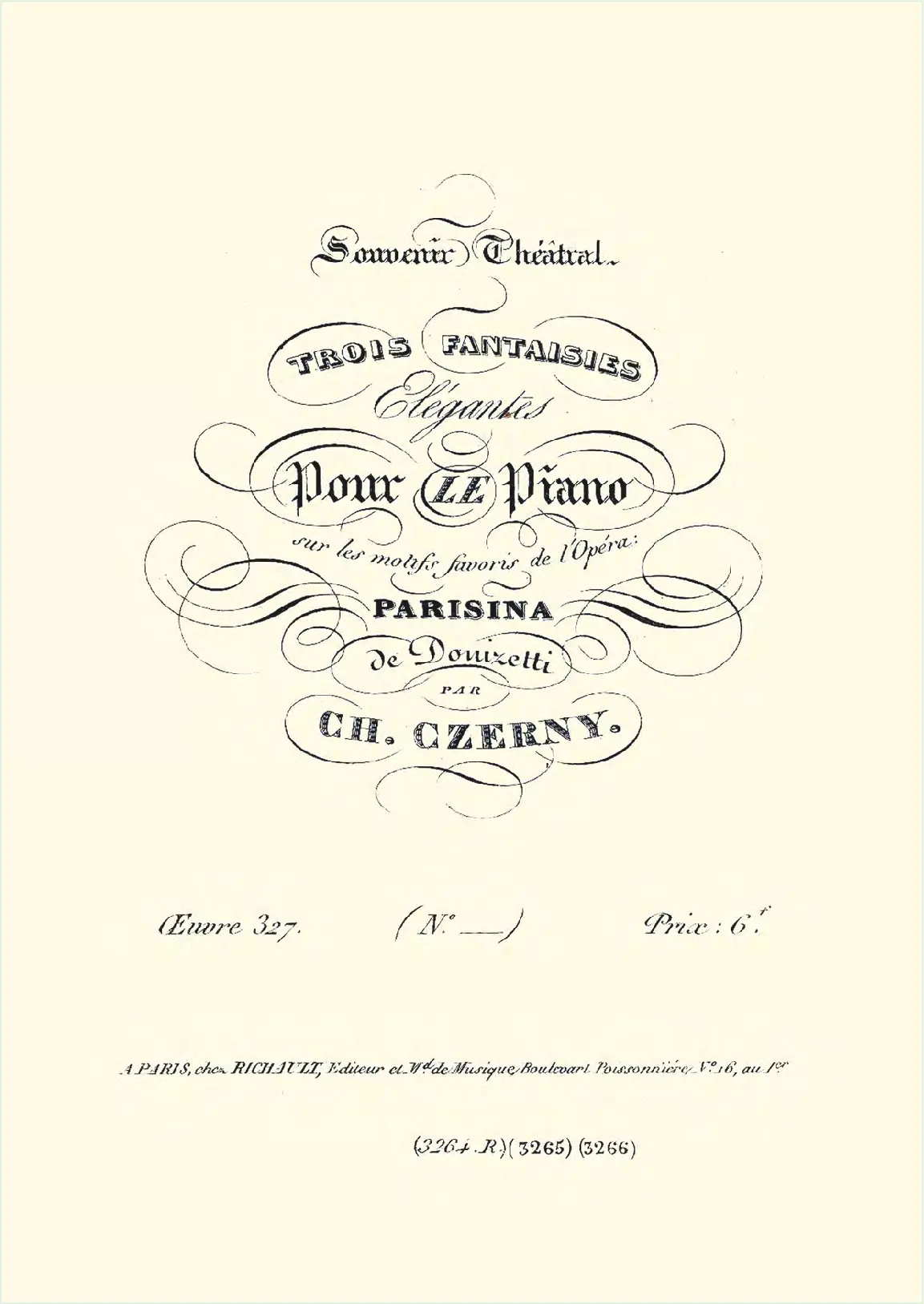 3 Fantasies on Donizetti's Opera 'Parisina' - Page 1