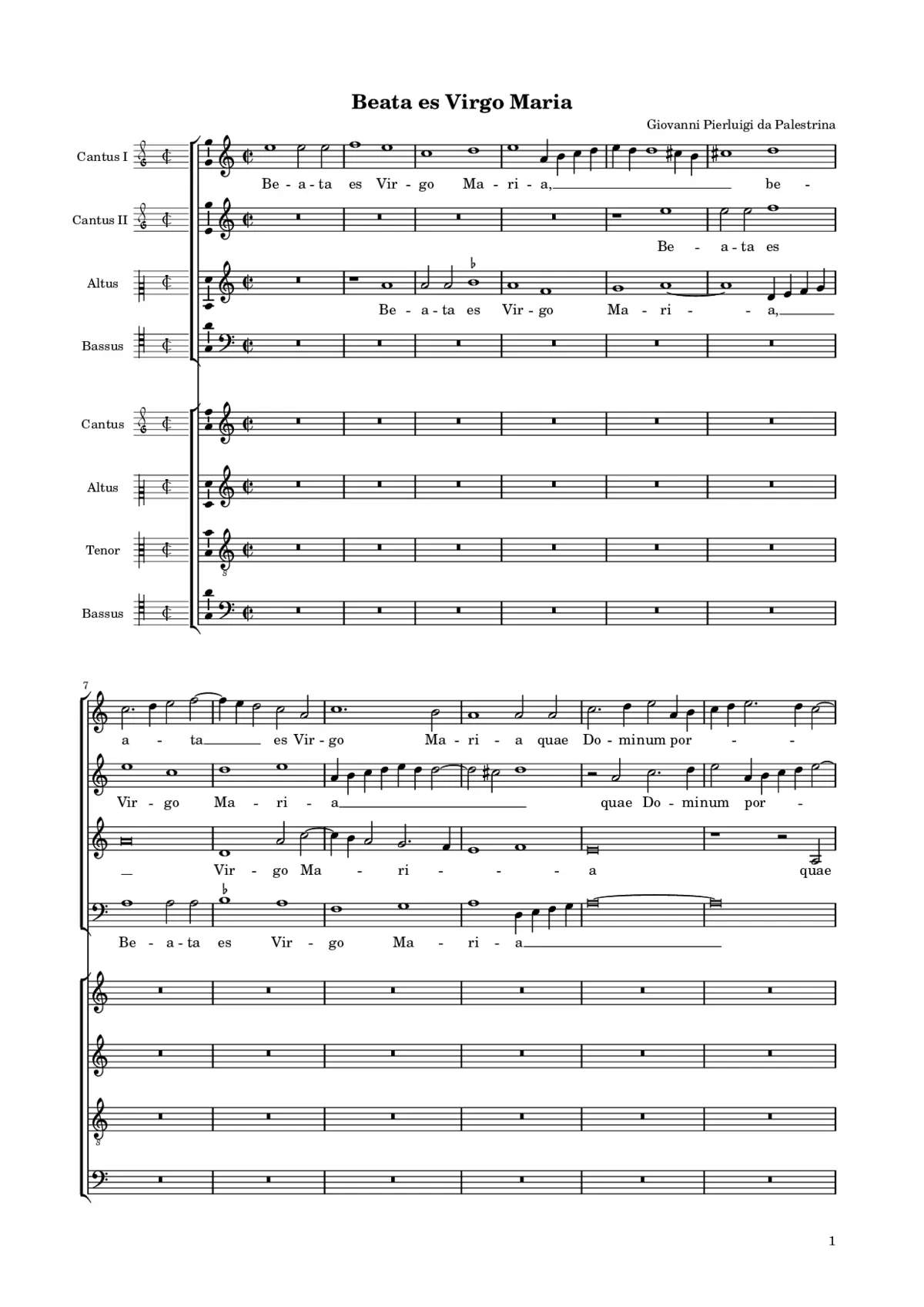 Beata es Virgo Maria - Page 1