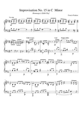 Improvisation No.15 in C minor FP 176
