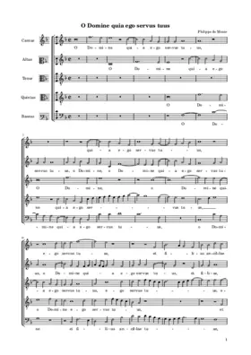 O Domine quia ego servus tuus