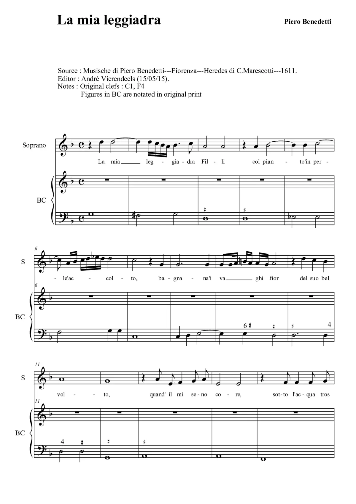 La mia leggiadra - Page 1