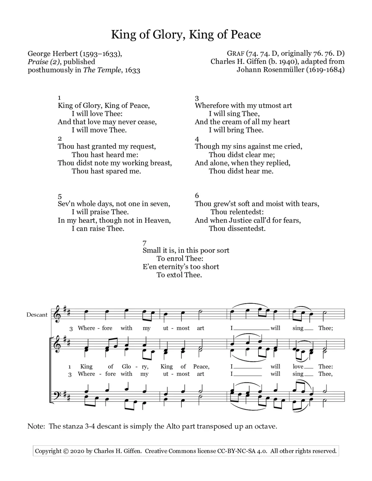 King of Glory, King of Peace - Page 1