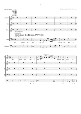 Die Stimm des Herren gehet auf den Wassern SWV 331