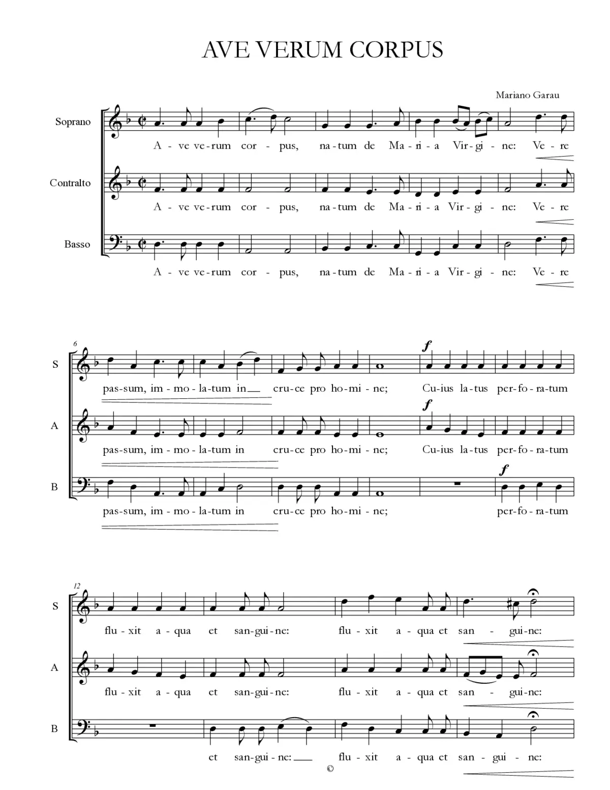 Ave verum 2020 SAB - Page 1