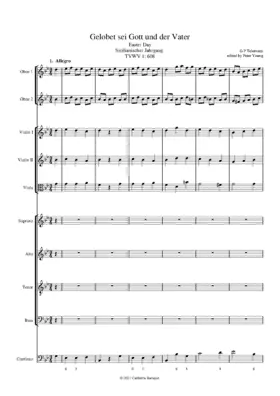 Gelobet sei Gott und der Vater, TWV 1:608