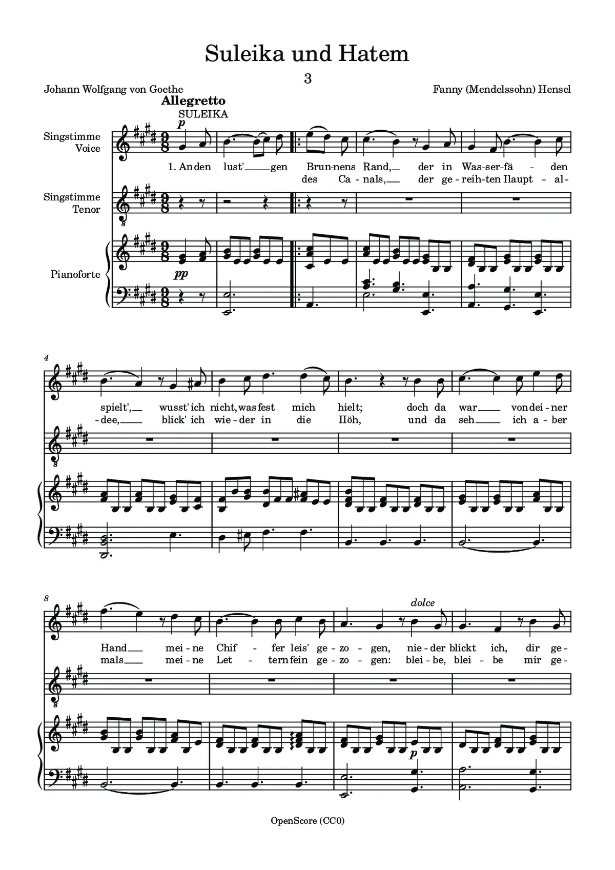 Suleika und Hatem - Page 1