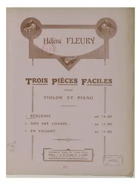 Trois pièces faciles