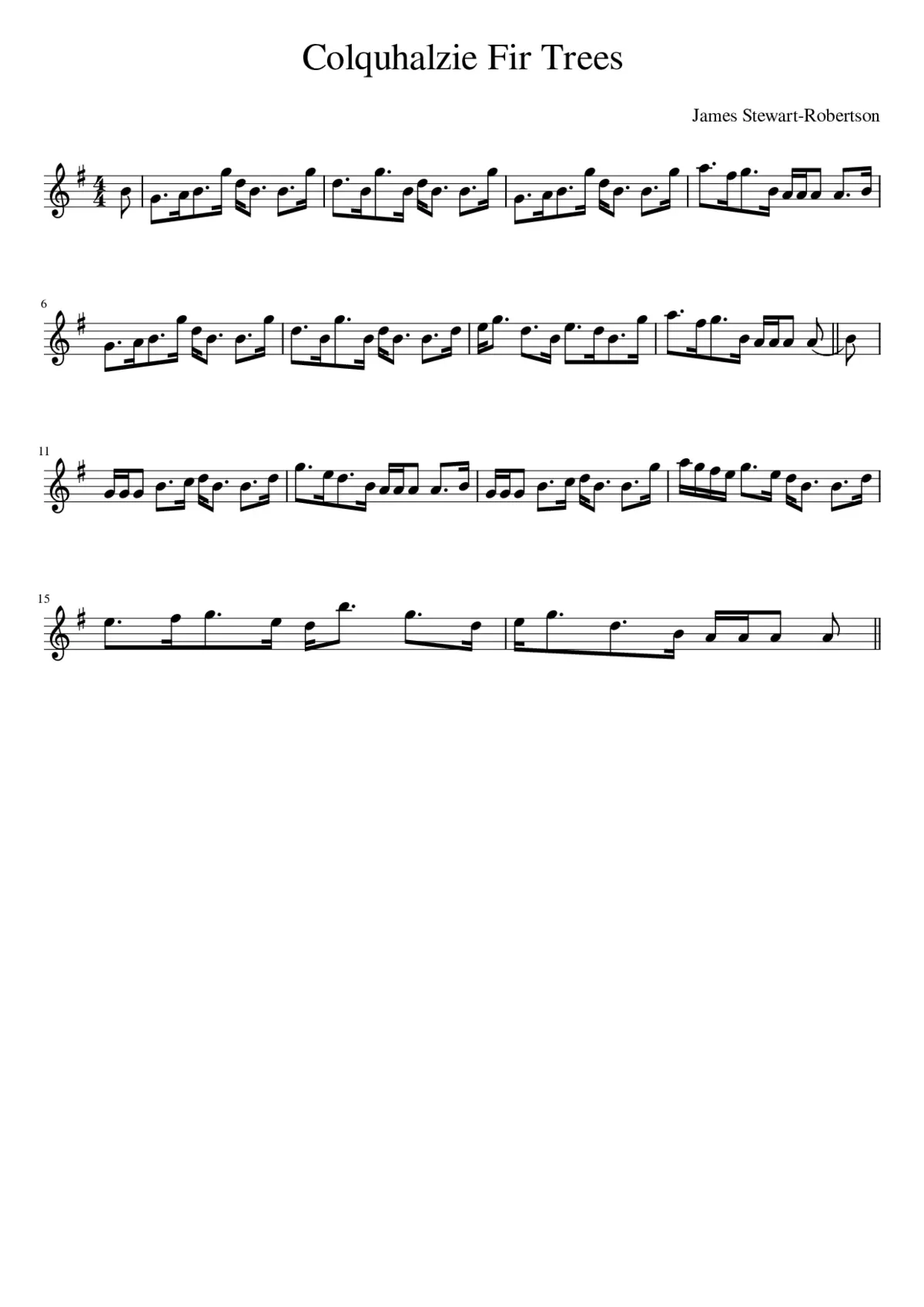 Colquhalzie Fir Trees - Page 1